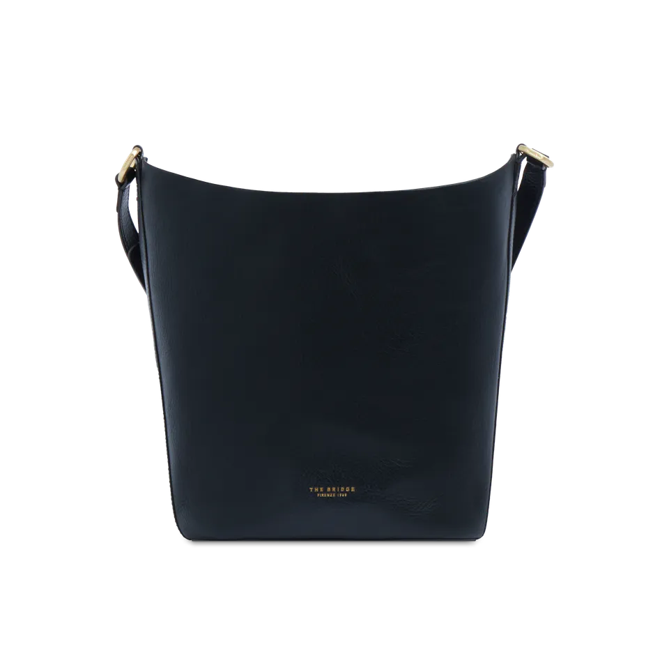 the-bridge-borsa-secchiello-in-pelle-morbida-nera-luce-soft-donna image 1