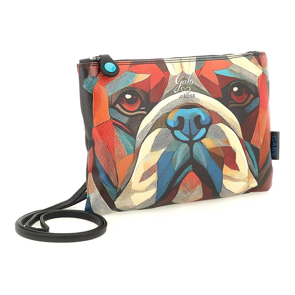 gabs-beyonce-m-pochette-tracolla-donna-in-pelle-bulldog-rosso image 3