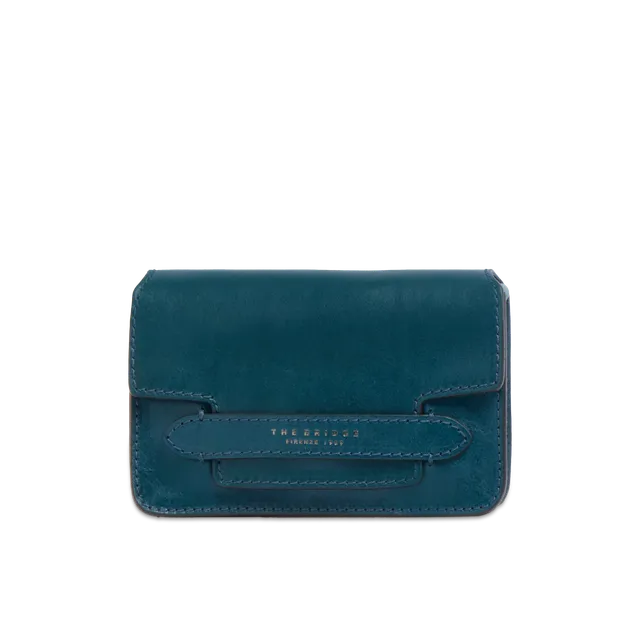the-bridge-lucrezia-borsa-tracolla-pelle-con-catena-pavone image 1