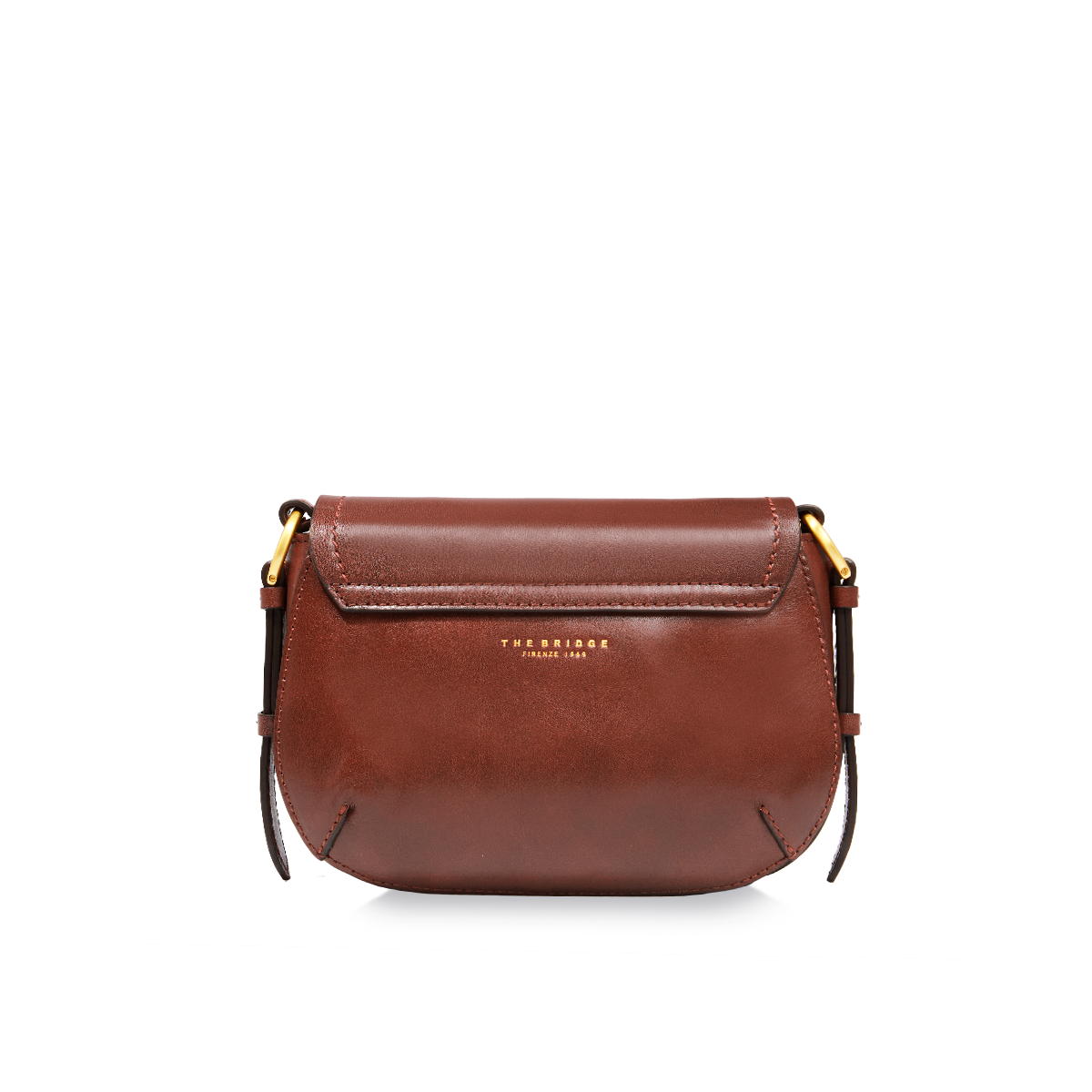 the-bridge-federica-borsa-a-tracolla-in-pelle-marrone-oro image 3