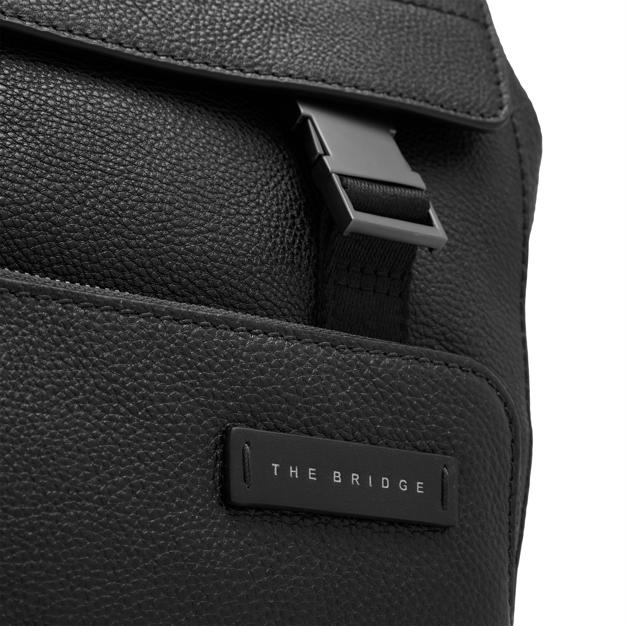 the-bridge-ludovico-ss26-zaino-in-pelle-uomo-con-patta-frontale-nero-rutenio image 5