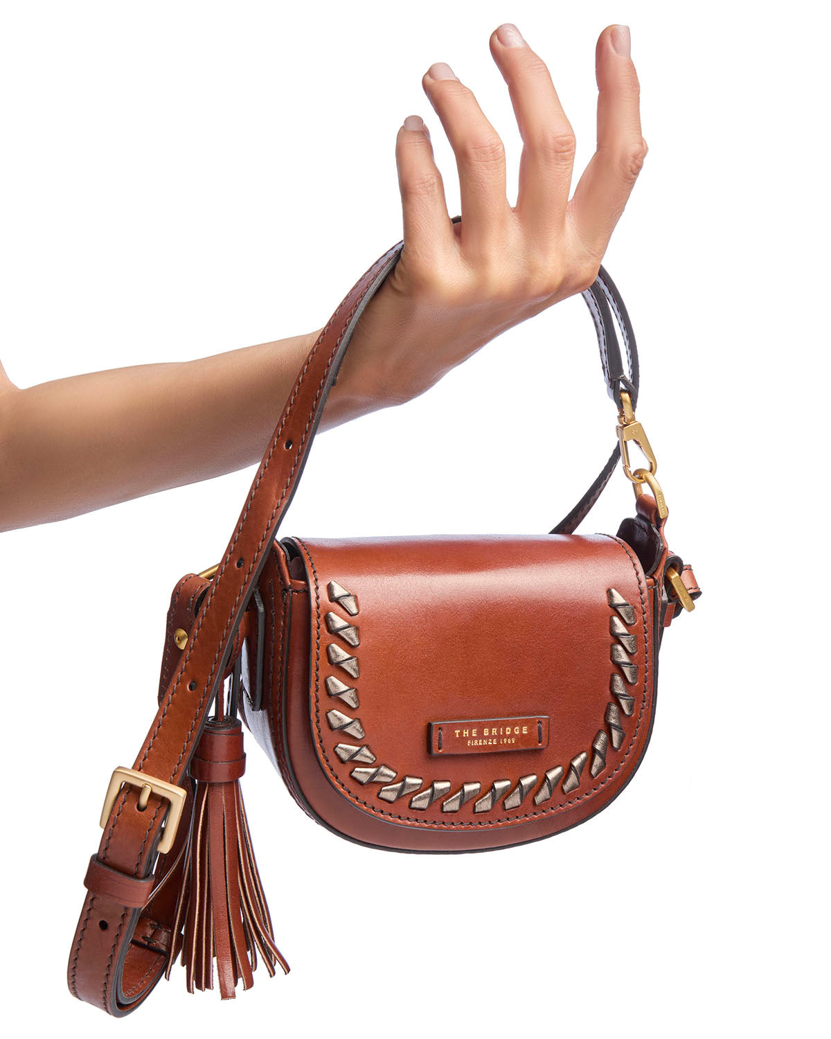the-bridge-pearl-district-holiday-edition-borsa-a-tracolla-baby-in-cuoio-marrone image 6
