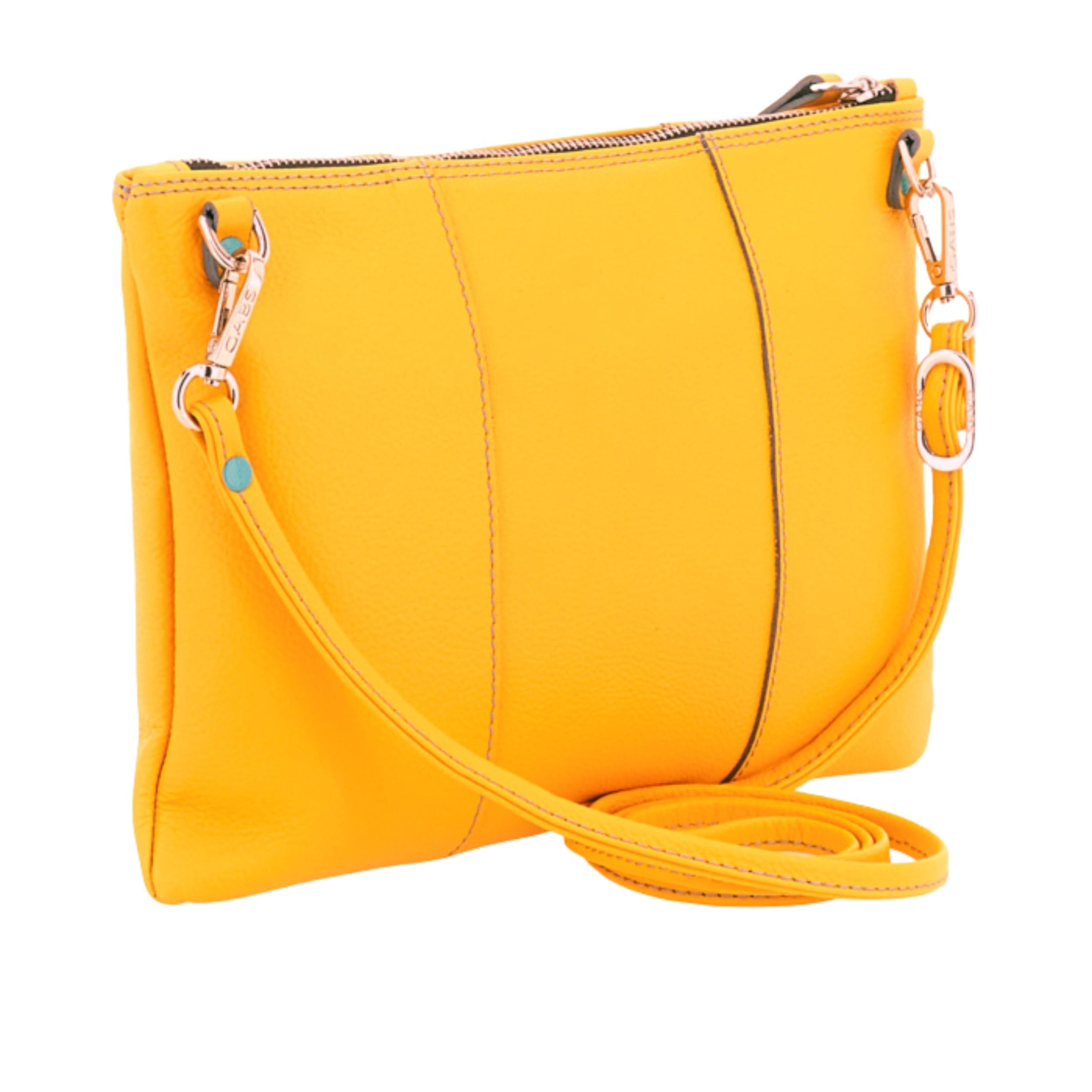 gabs-beyonce-m-basic-giallo-pochette-a-tracolla-in-pelle-donna image 3
