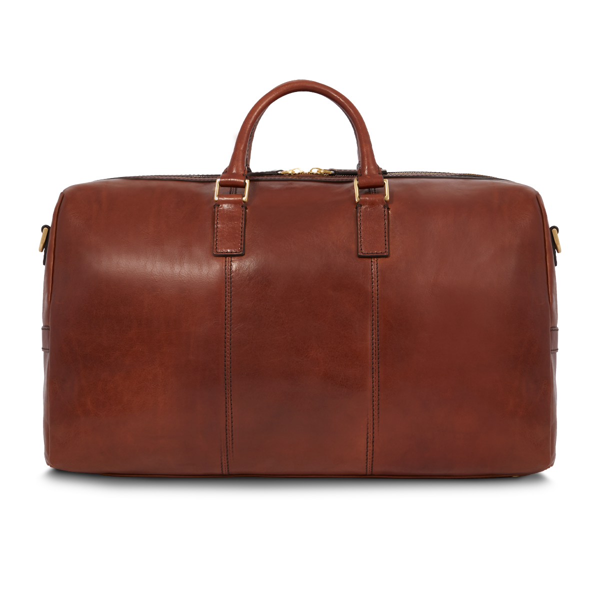 the-bridge-borsone-in-pelle-da-viaggio-marrone-oro-duffel-uomo image 3