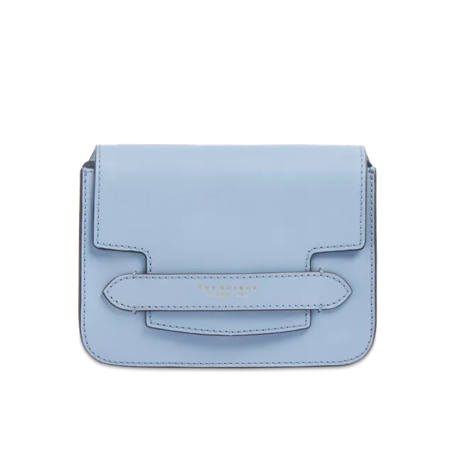 the-bridge-lucrezia-borsa-a-tracolla-in-pelle-donna-azzurro-acqua-oro image 1