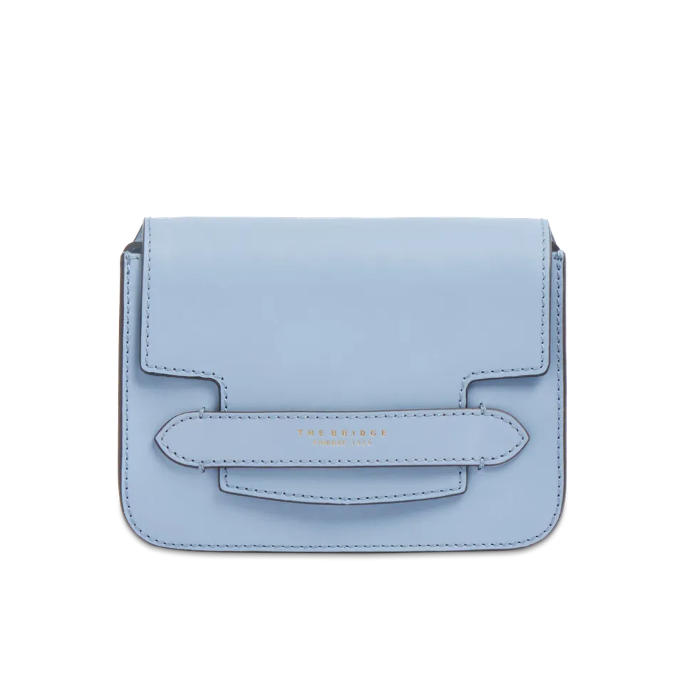 the-bridge-lucrezia-borsa-a-tracolla-in-pelle-donna-azzurro-acqua-oro image 1