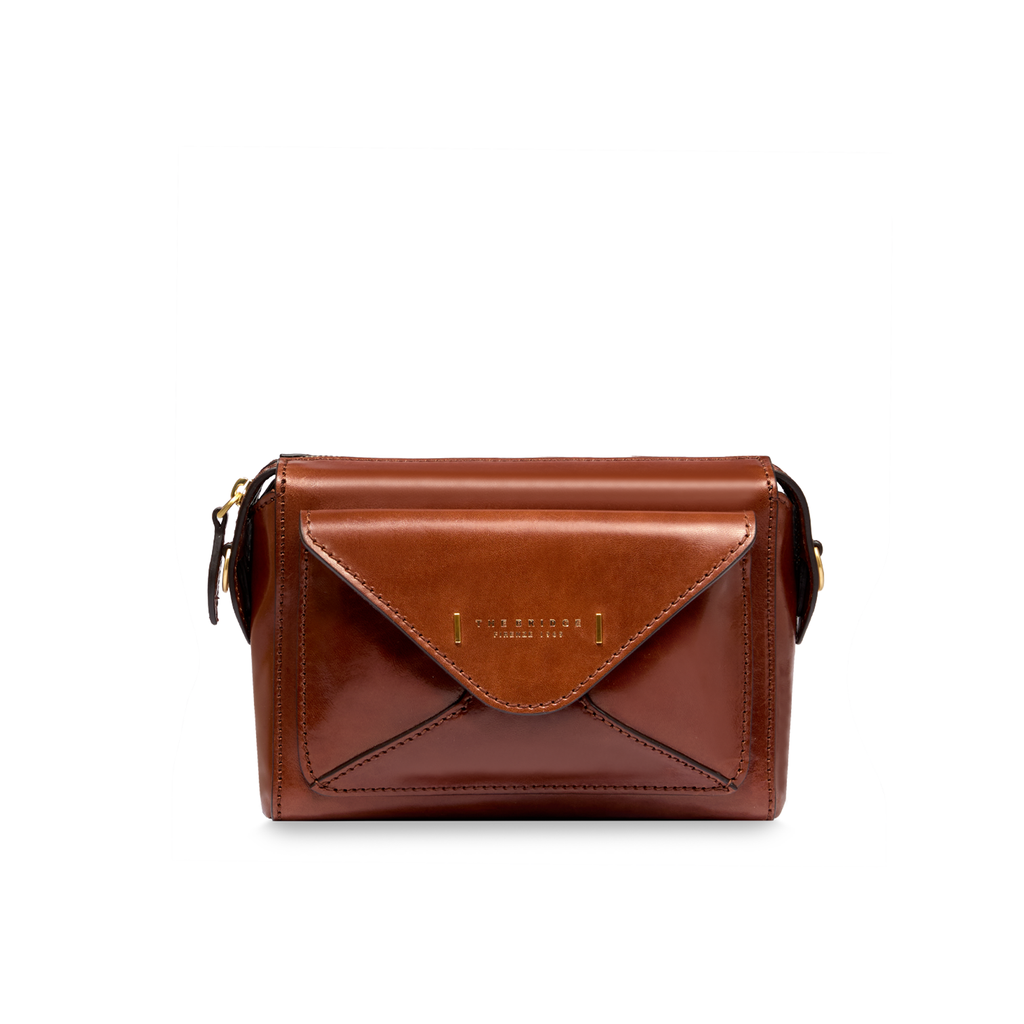 the-bridge-frida-borsa-tracolla-pelle-camera-case-marrone-oro image 1