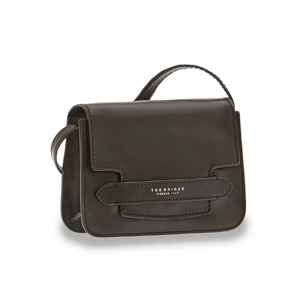 the-bridge-borsa-tracolla-donna-in-pelle-nera-strutturata-capiente image 1