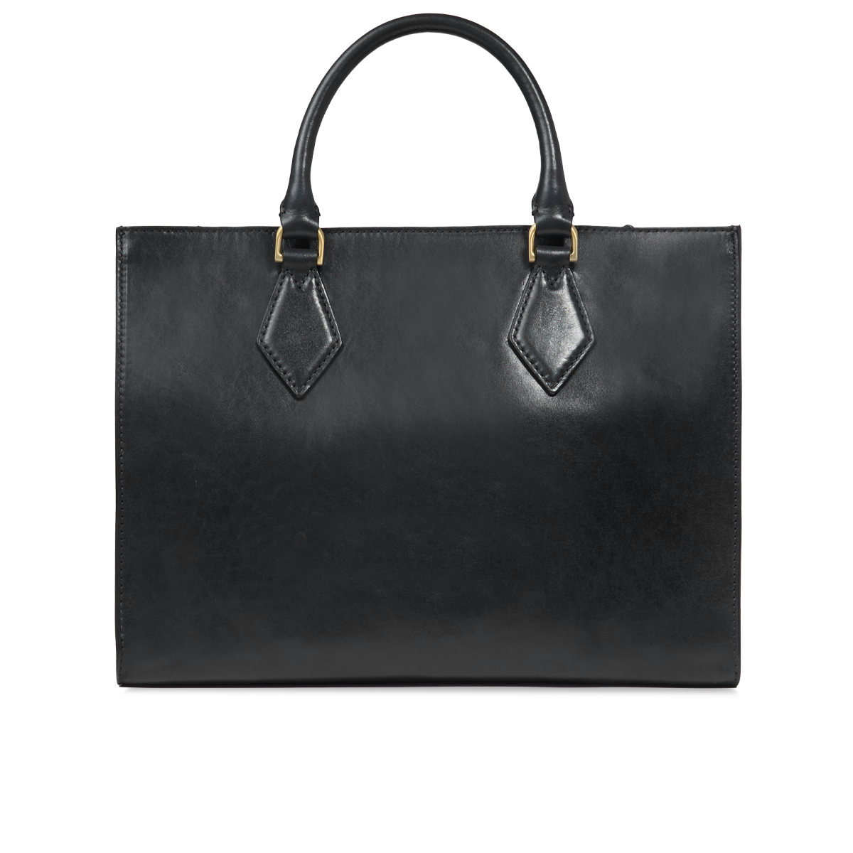 the-bridge-ida-borsa-a-mano-in-pelle-grande-con-tracolla-nero-oro image 3