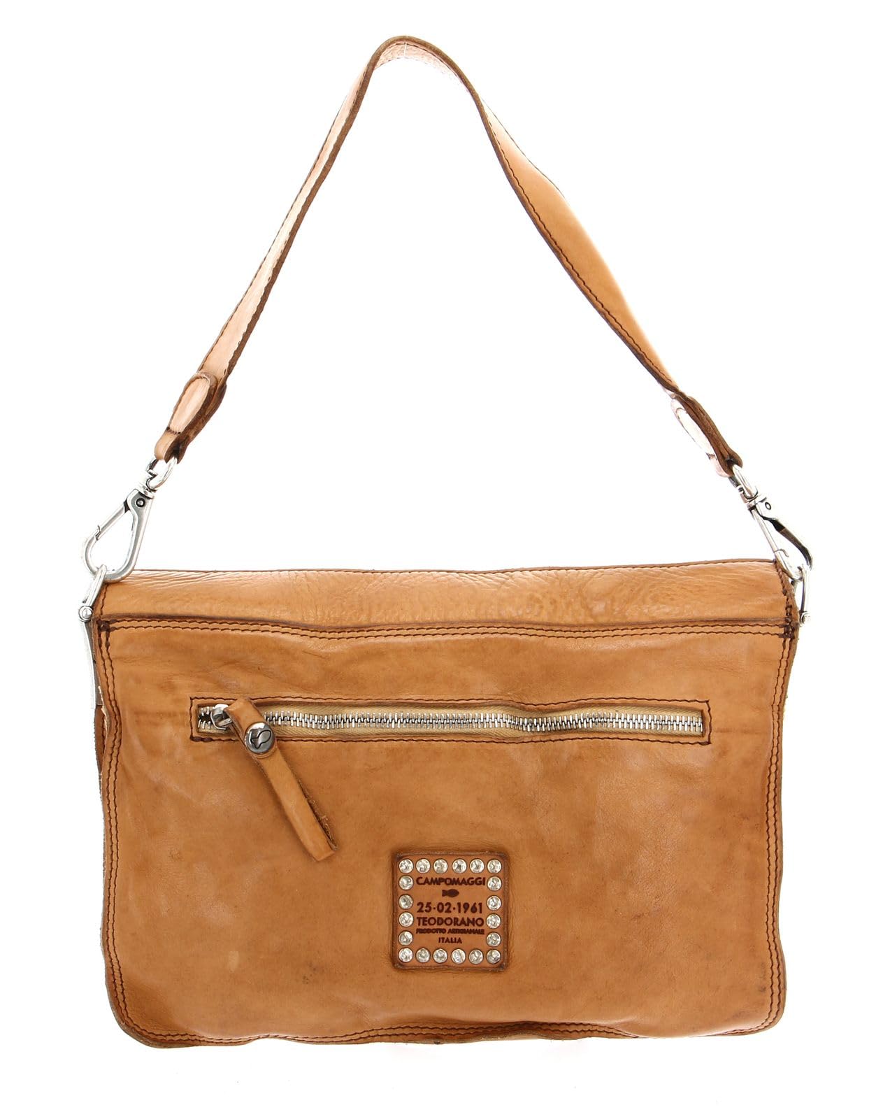 campomaggi-agnese-borsa-a-tracolla-crossbody-medium-cammello-marrone-chiaro image 4