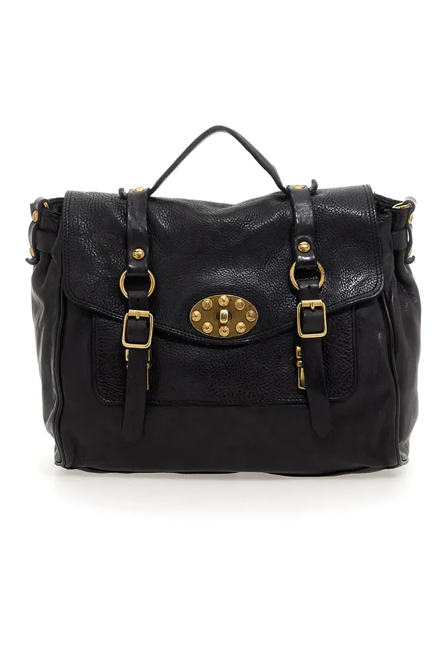 campomaggi-kura-dione-borsa-da-lavoro-in-pelle-nero-34x17x24-cm image 1