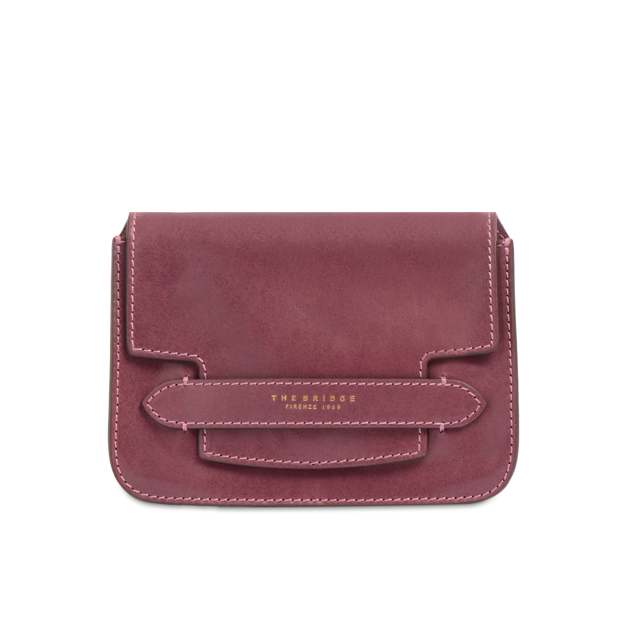 the-bridge-lucrezia-borsa-tracolla-donna-in-pelle-orchidea-con-oro image 1