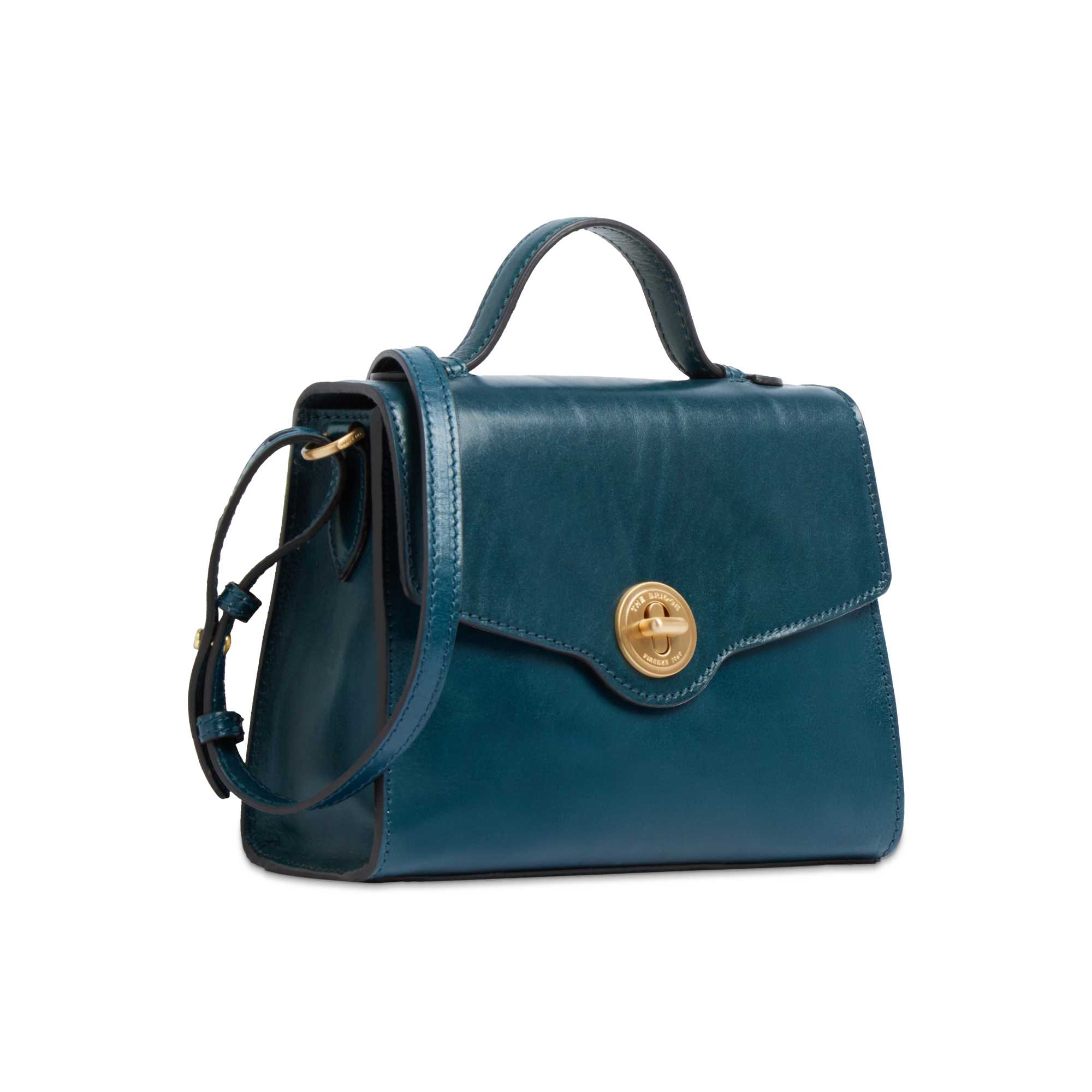 the-bridge-irene-borsa-in-pelle-donna-con-tracolla-removibile-pavone-oro image 2