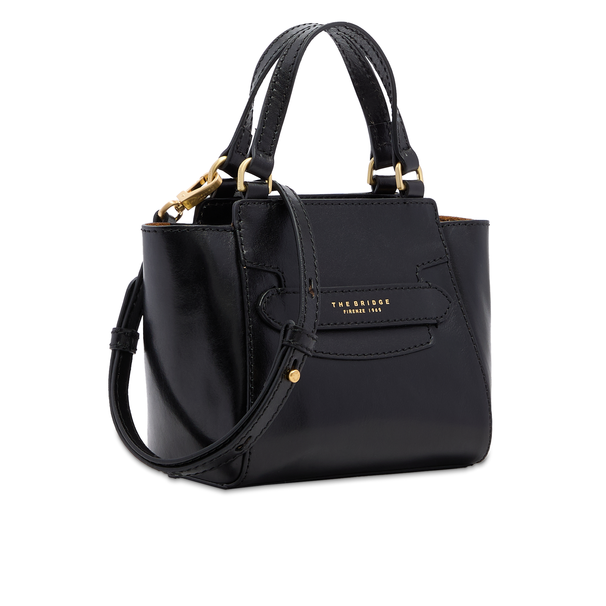 the-bridge-borsa-donna-in-pelle-con-tracolla-removibile-e-manico image 2