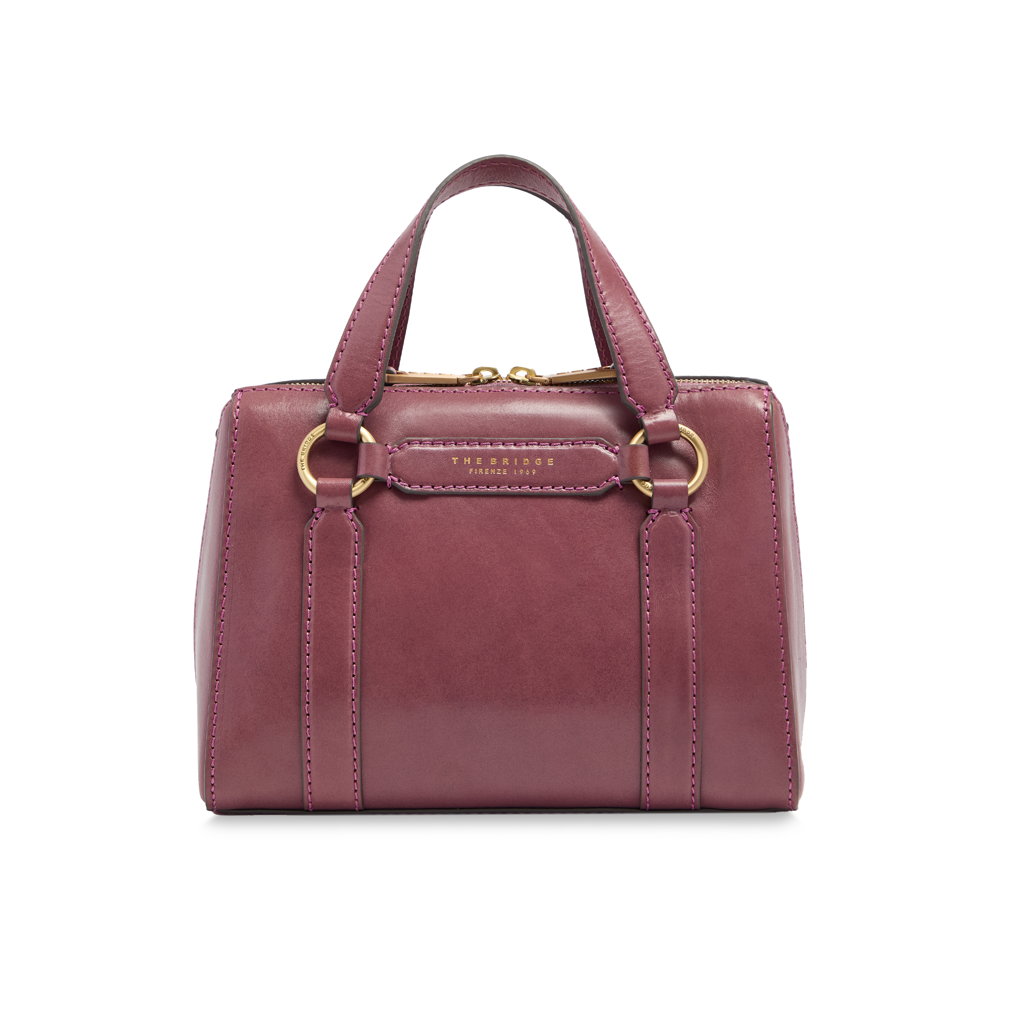 the-bridge-laura-borsa-a-mano-in-pelle-con-tracolla-removibile image 1