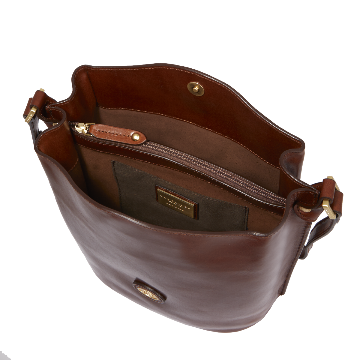 the-bridge-borsa-secchiello-in-pelle-donna-marrone-oro image 4
