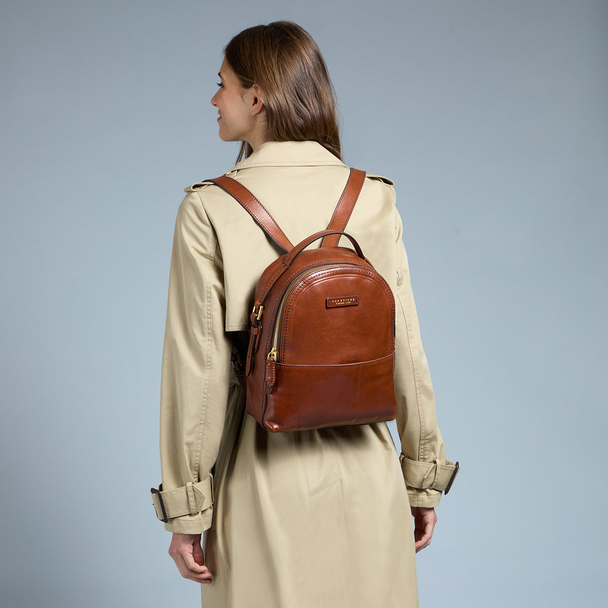 the-bridge-pearl-district-zaino-in-pelle-da-donna-marrone-oro image 3
