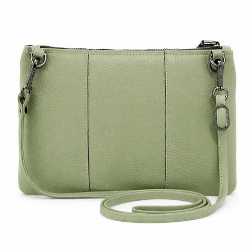 gabs-beyonce-s-pochette-tracolla-donna-in-pelle-bull-basic-celadon image 6