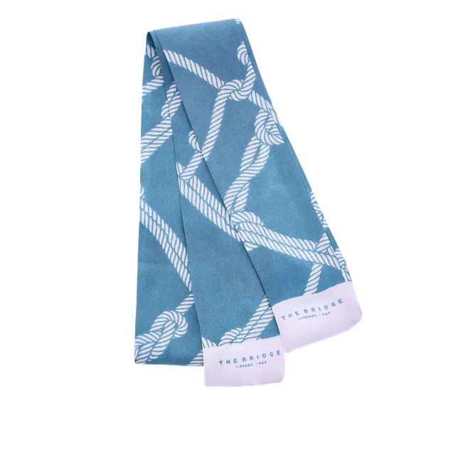the-bridge-foulard-donna-in-seta-silk-twilly-fantasia-burro-orchidea image 1