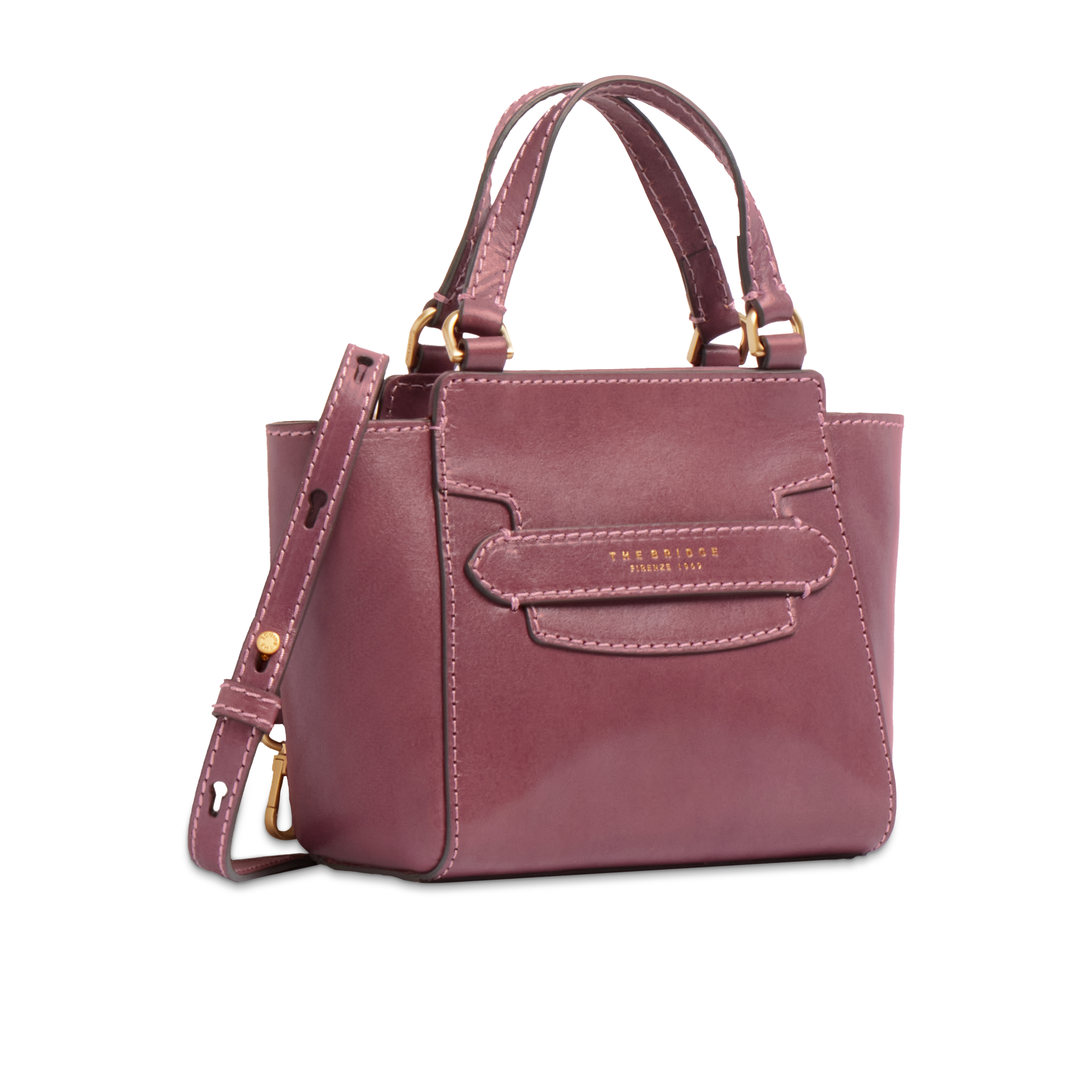 the-bridge-lucrezia-borsa-in-pelle-donna-orchidea-con-tracolla-removibile image 2