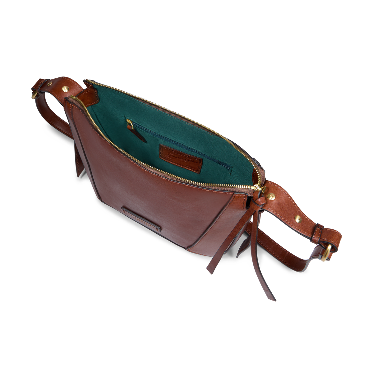 the-bridge-fedora-borsa-a-tracolla-piccola-in-pelle-marrone-oro image 4