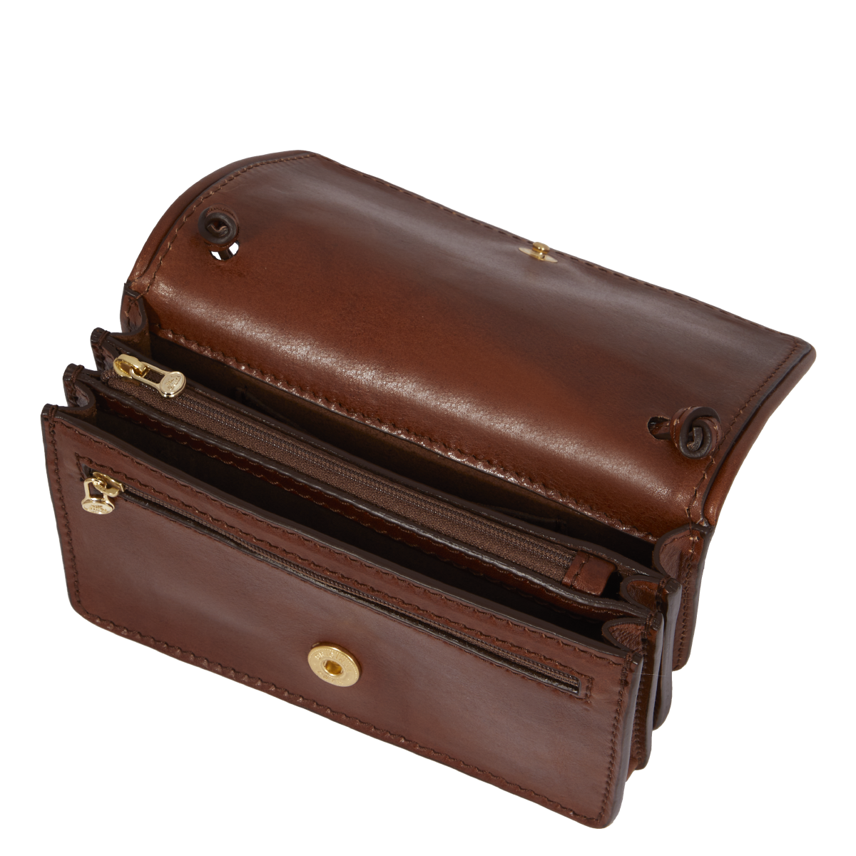the-bridge-borsa-tracolla-pelle-donna-mini-size-marrone-oro image 4