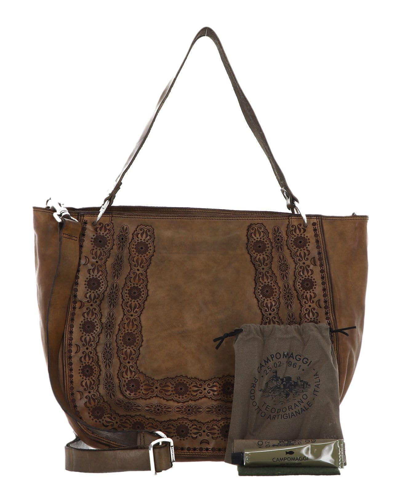 campomaggi-agnese-borsa-a-tracolla-in-pelle-verde-militare-oliva image 2