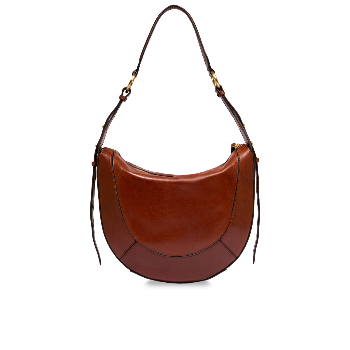 the-bridge-fedora-borsa-tracolla-grande-in-pelle-marrone-oro image 3