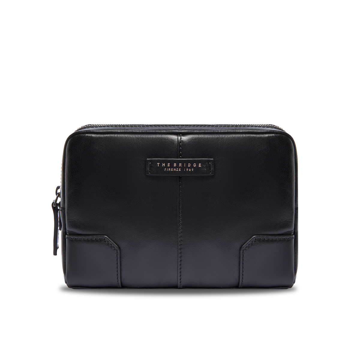 the-bridge-vespucci-pochette-uomo-in-pelle-con-zip-nero-rutenio image 1