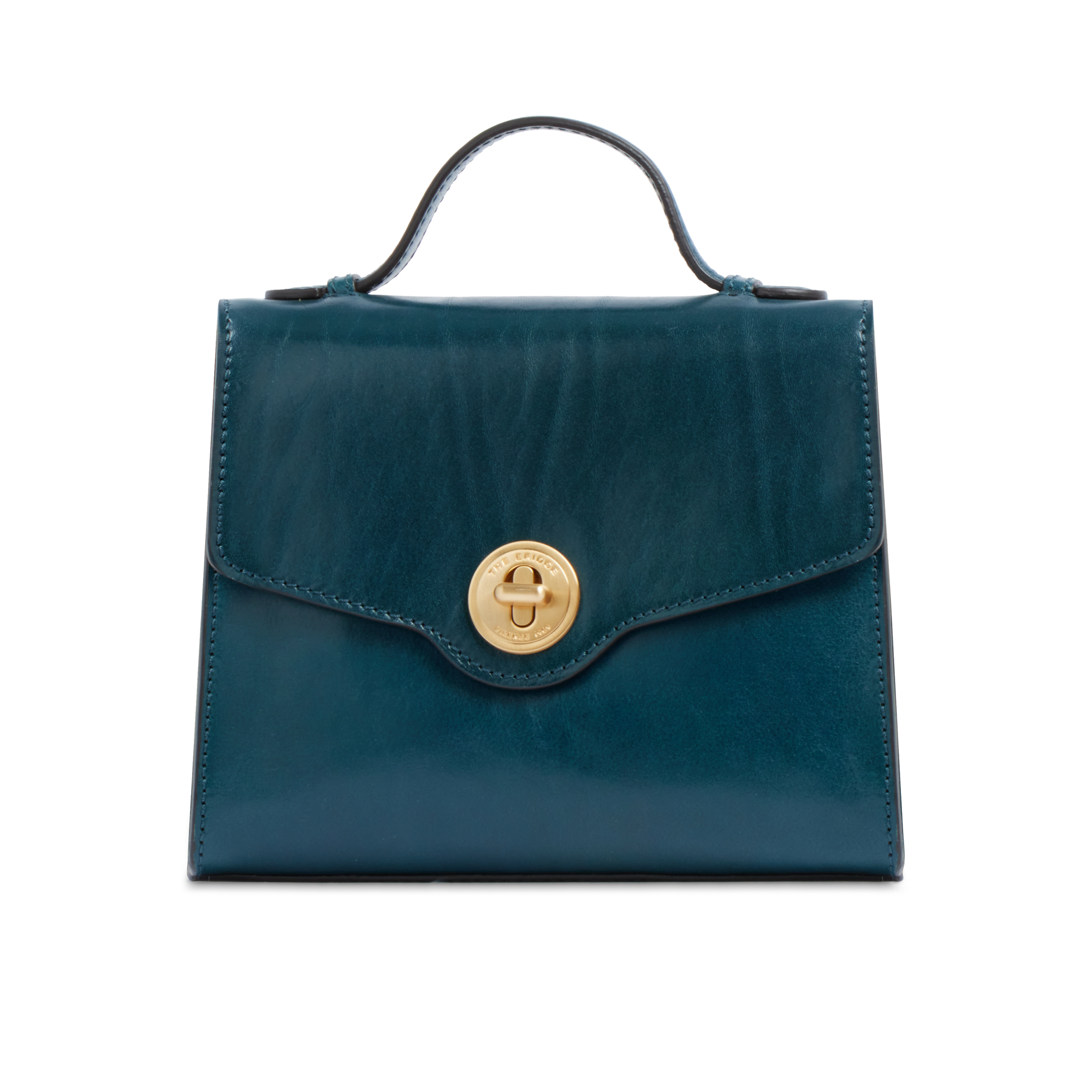 the-bridge-irene-borsa-in-pelle-donna-con-tracolla-removibile-pavone-oro image 1