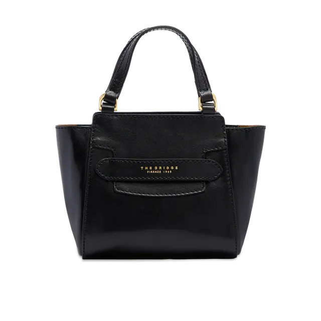 the-bridge-borsa-donna-in-pelle-con-tracolla-removibile-e-manico image 1