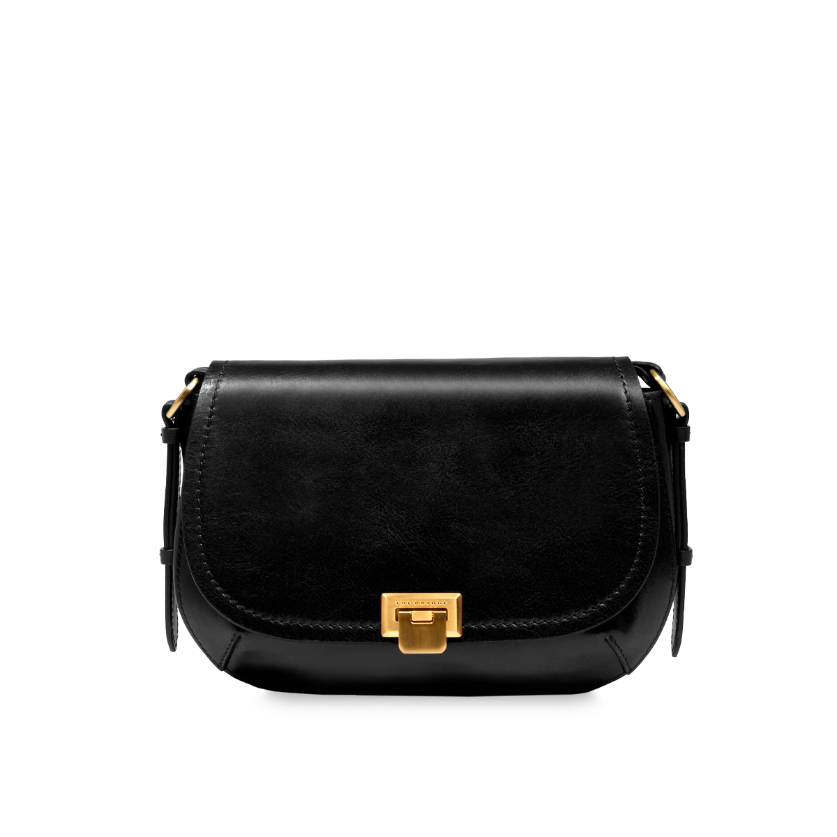 the-bridge-federica-borsa-a-tracolla-in-pelle-nero-oro image 1
