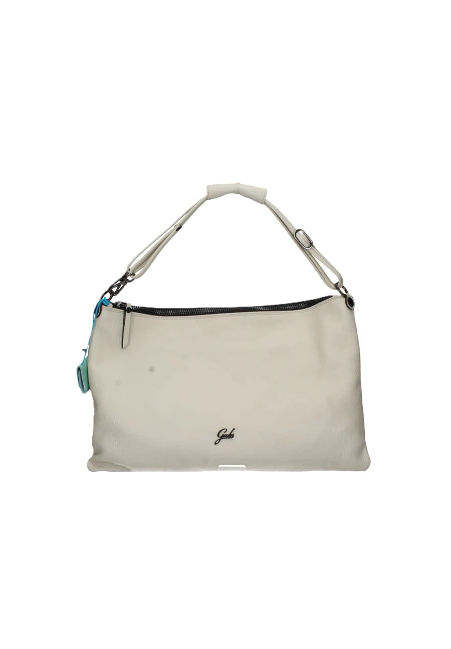 gabs-beyonce-est-west-tg-l-borsa-tracolla-in-pelle-panna-43x28-cm image 1