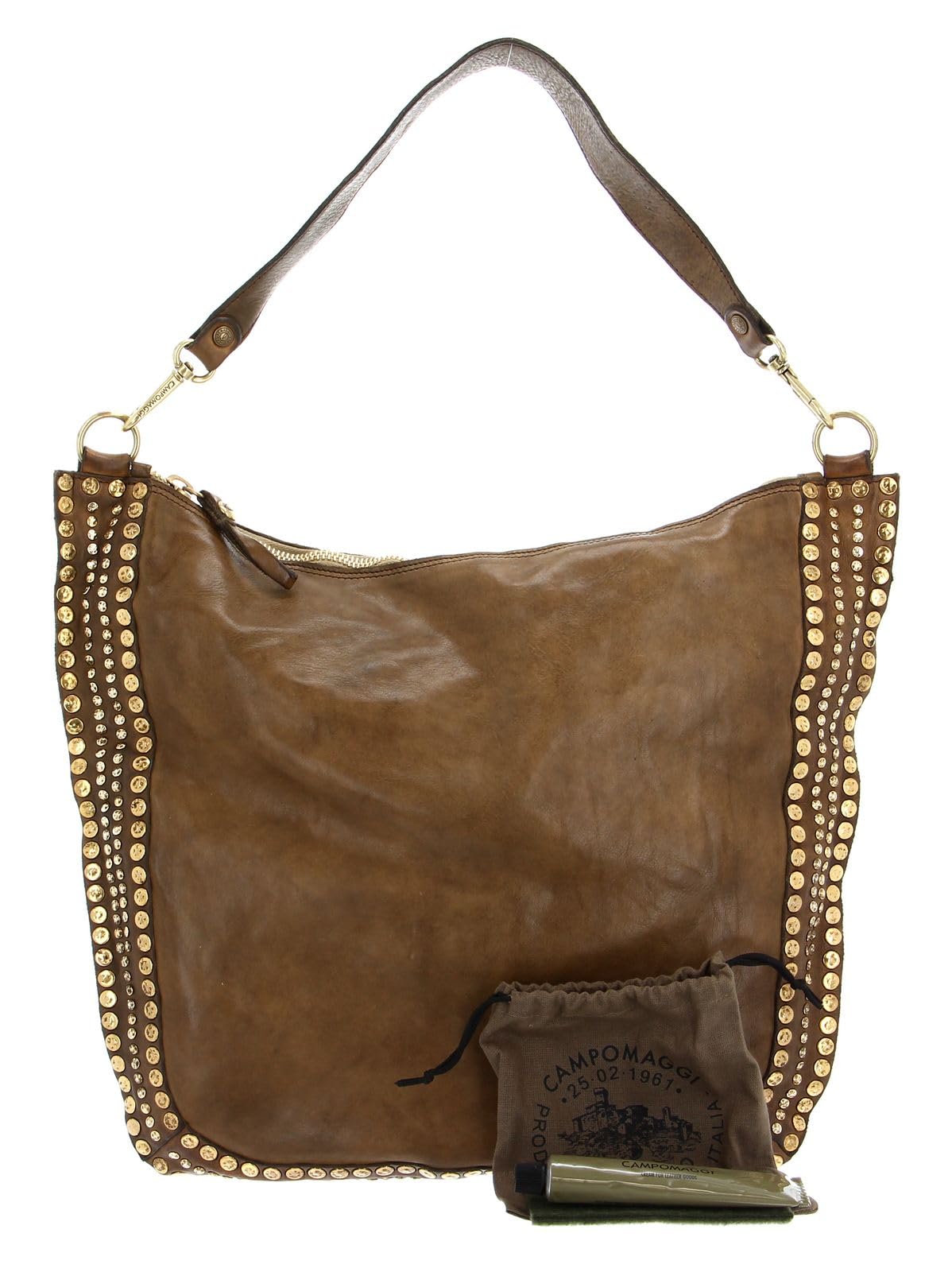campomaggi-agnese-borsa-a-tracolla-in-pelle-verde-militare image 2
