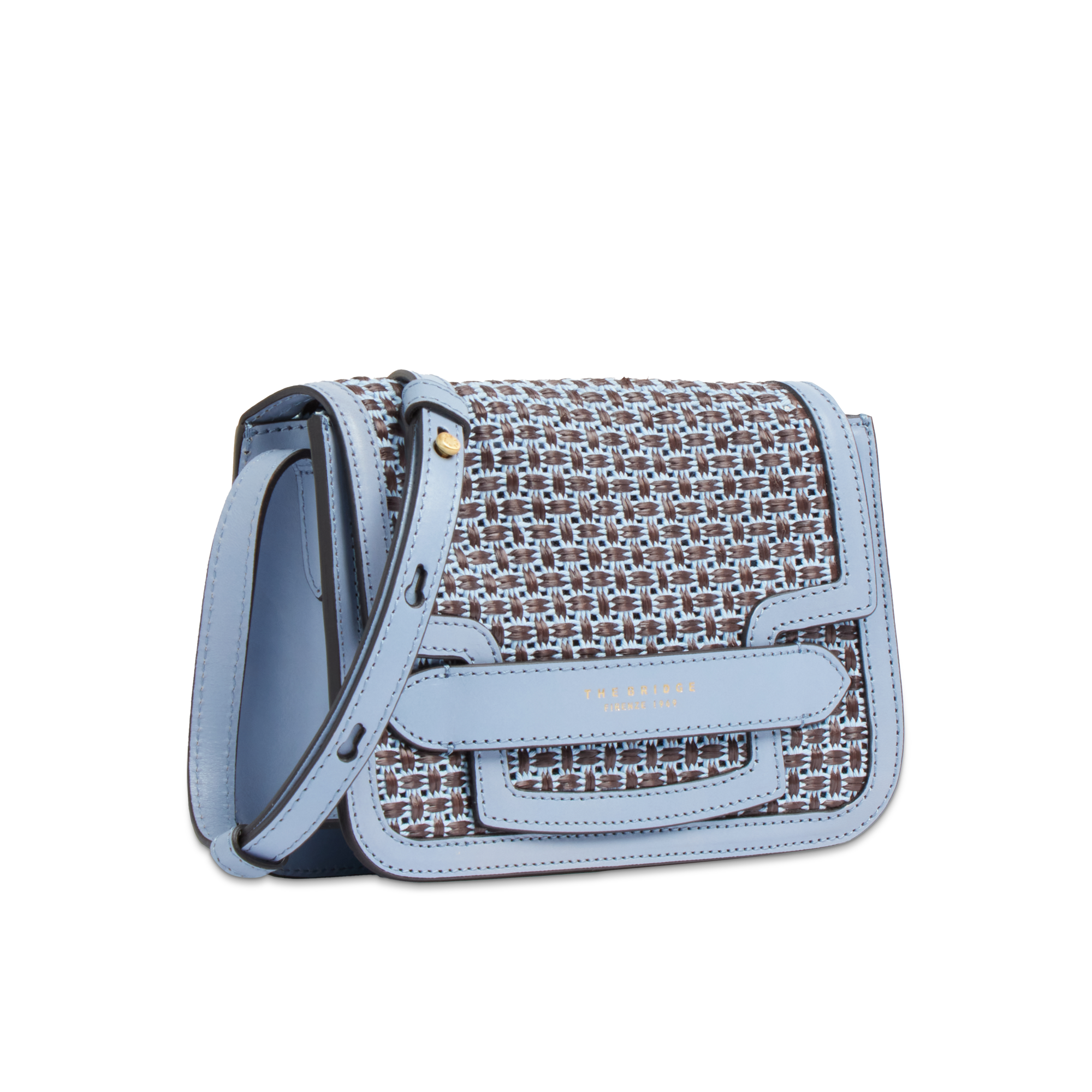 the-bridge-lucrezia-wow-borsa-tracolla-in-rafia-e-cotone-con-finiture-in-pelle image 2