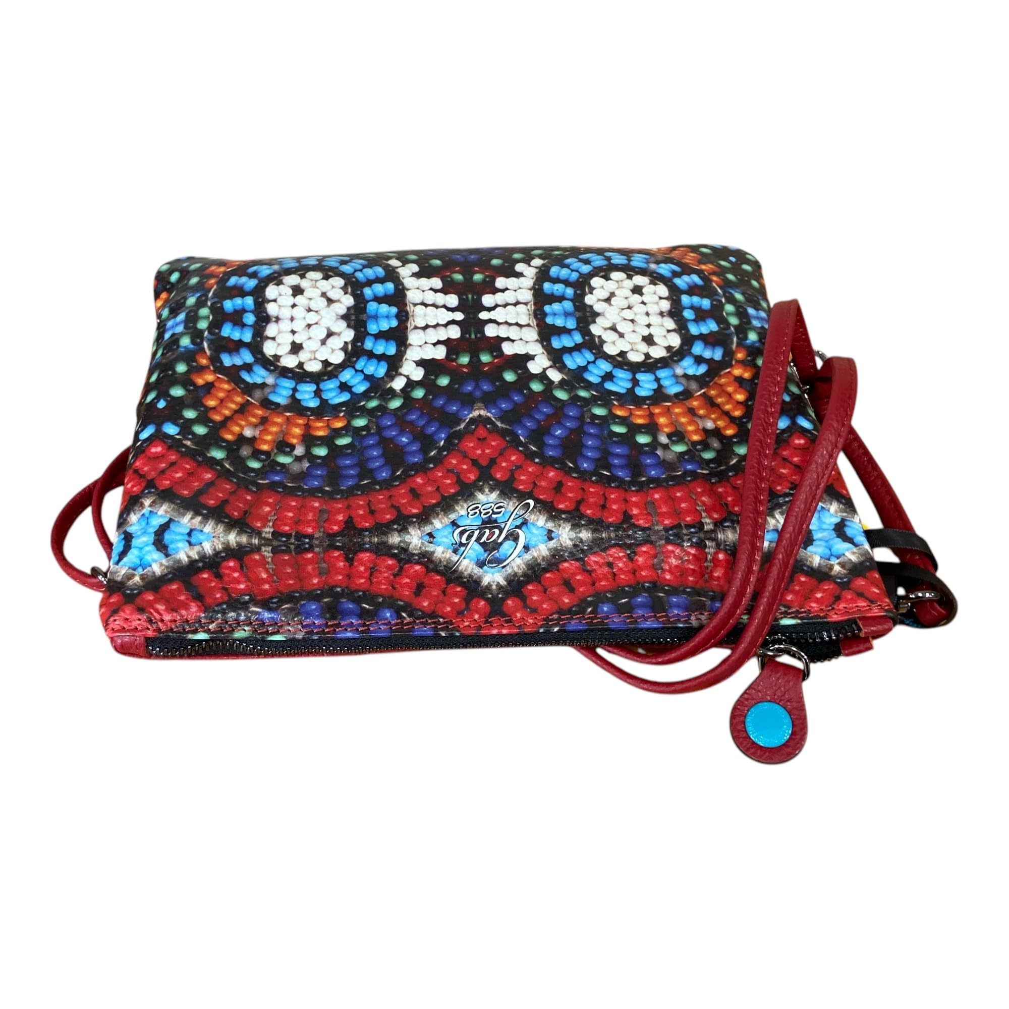 gabs-beyonce-m-588-perline-borsa-a-tracolla-media-in-pelle image 2