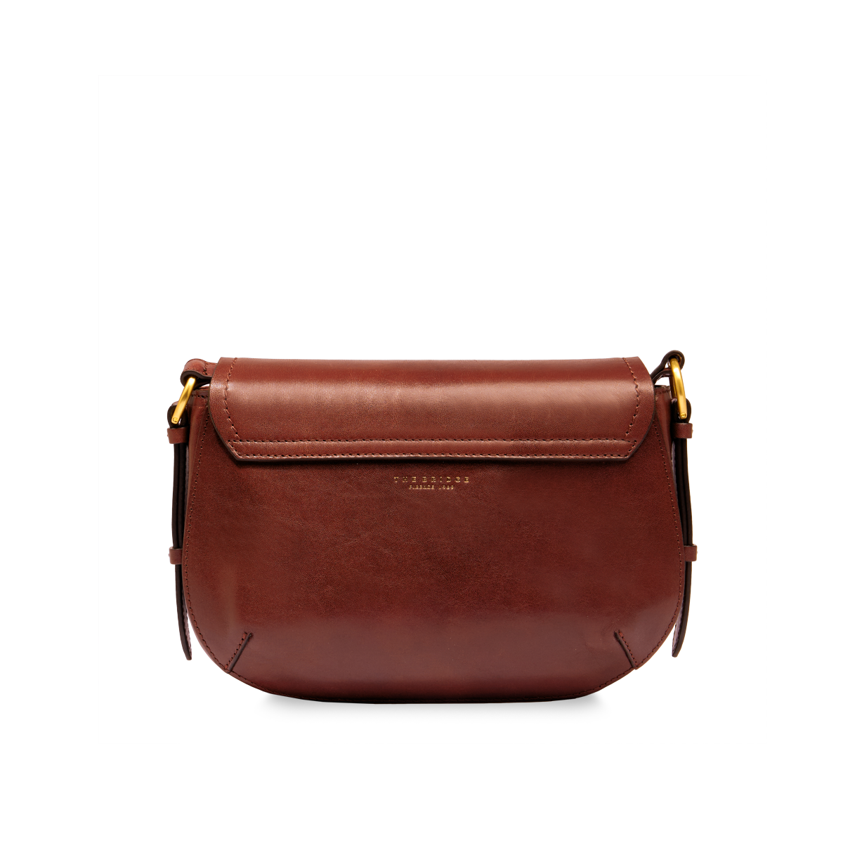 the-bridge-federica-borsa-tracolla-in-pelle-marrone-oro image 3