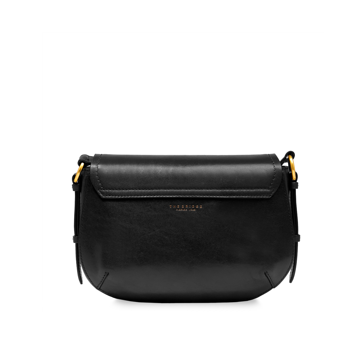 the-bridge-federica-borsa-a-tracolla-in-pelle-nero-oro image 3