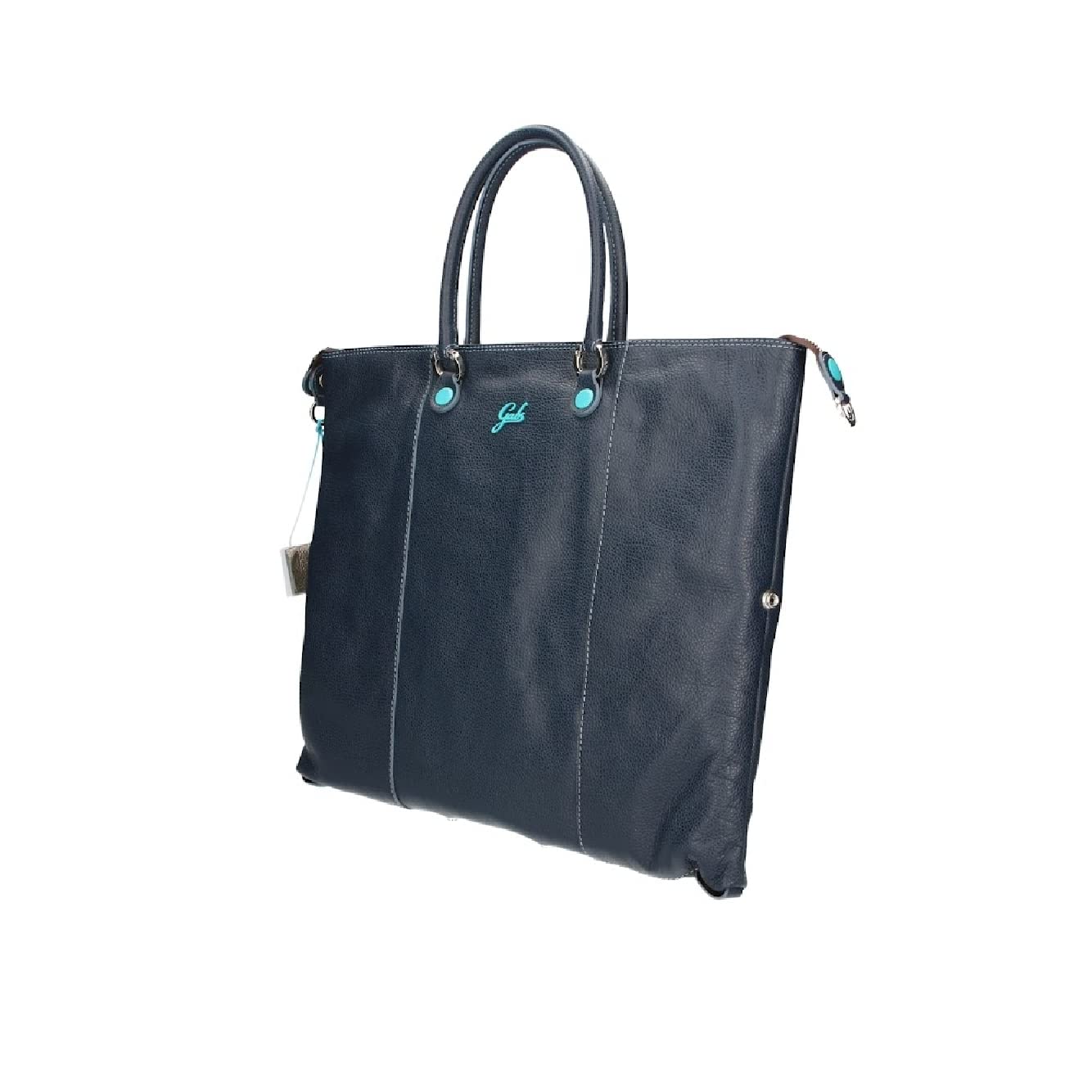 gabs-g3-plus-blu-notte-borsa-shopping-piatta-pelle-opaca image 2