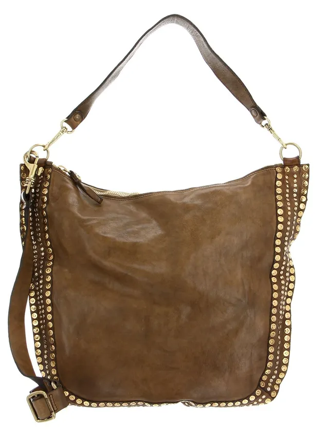 campomaggi-agnese-borsa-a-tracolla-in-pelle-verde-militare image 1
