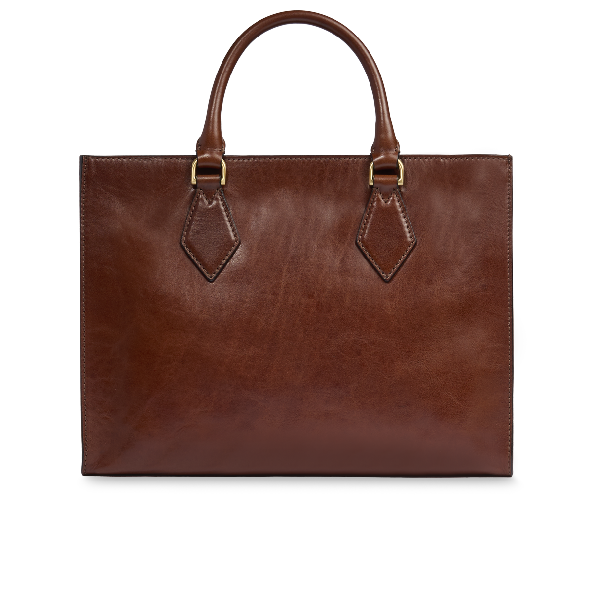 the-bridge-ida-borsa-a-mano-pelle-con-tracolla-removibile-marrone-oro image 3