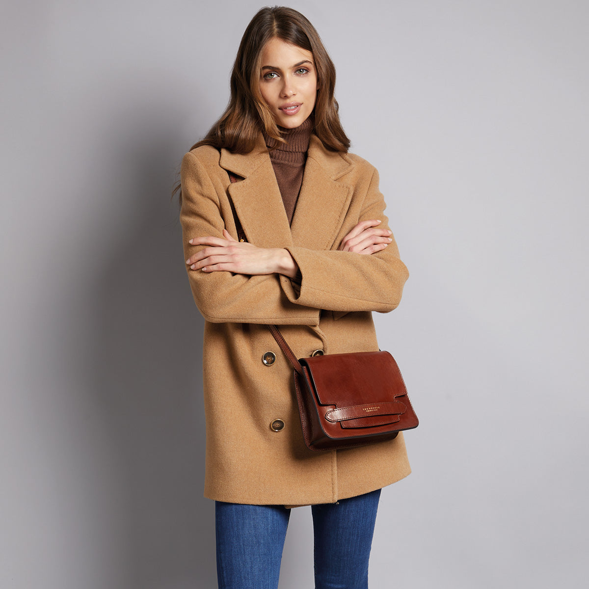 the-bridge-borsa-tracolla-pelle-donna-nera-strutturata image 3