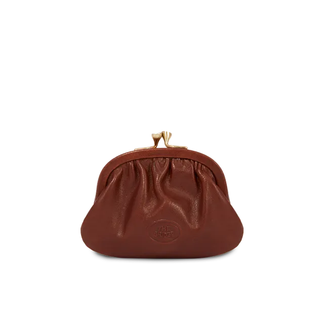 the-bridge-story-portamonete-donna-in-pelle-marrone-oro image 1