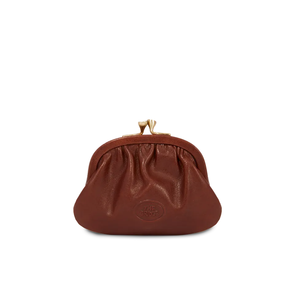 the-bridge-story-portamonete-donna-in-pelle-marrone-oro image 1