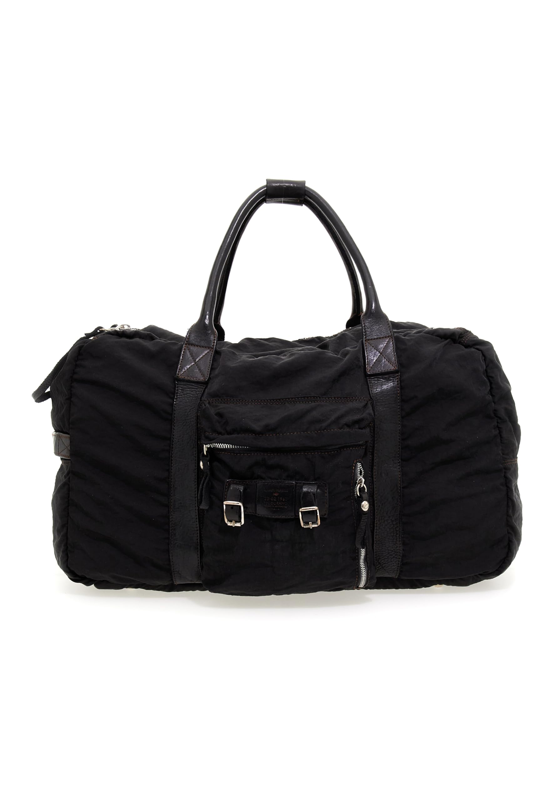 campomaggi-plutone-borsone-viaggio-nero-t-nero-weekend-bag-pelle-e-tela image 1