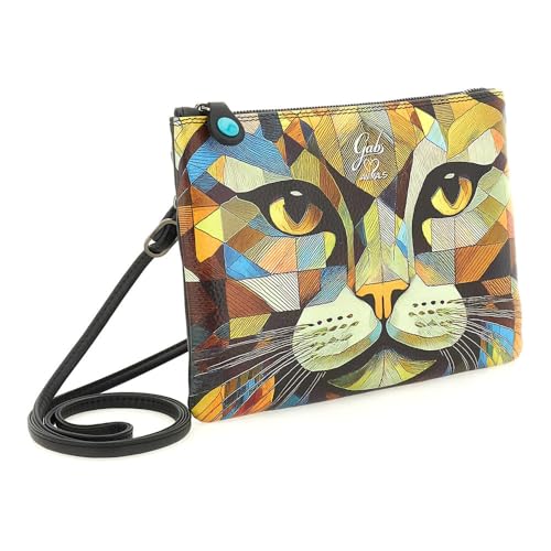 gabs-beyonce-m-pochette-tracolla-donna-in-pelle-gatto-giallo image 8
