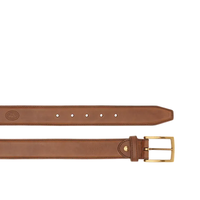 the-bridge-cintura-uomo-in-pelle-marrone-oro-made-in-italy image 1