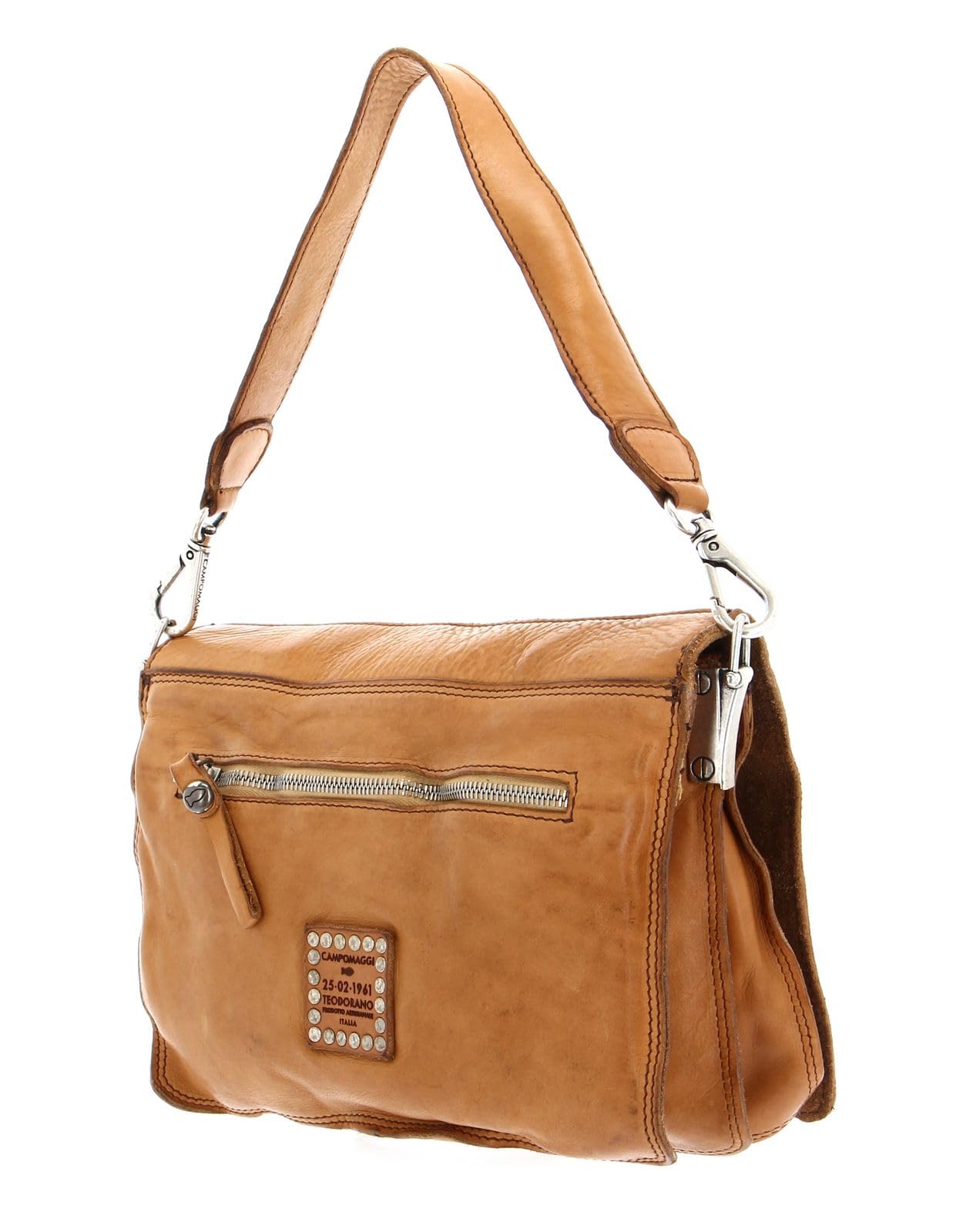 campomaggi-agnese-borsa-a-tracolla-crossbody-medium-cammello-marrone-chiaro image 5