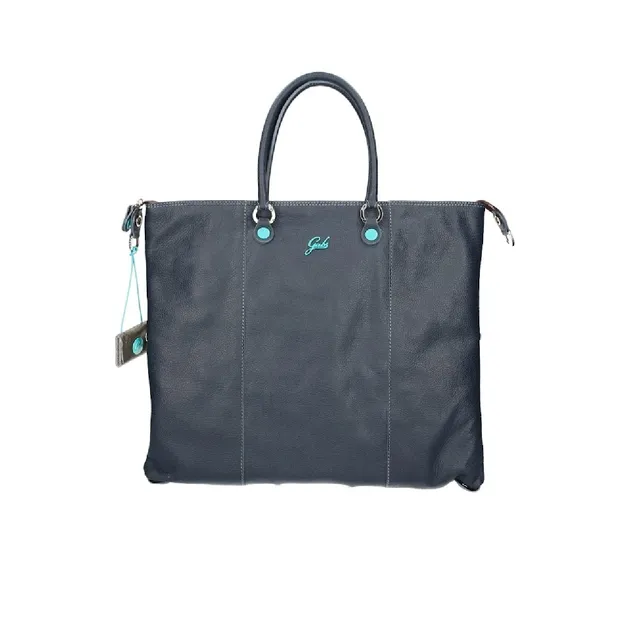 gabs-g3-plus-blu-notte-borsa-shopping-piatta-pelle-opaca image 1
