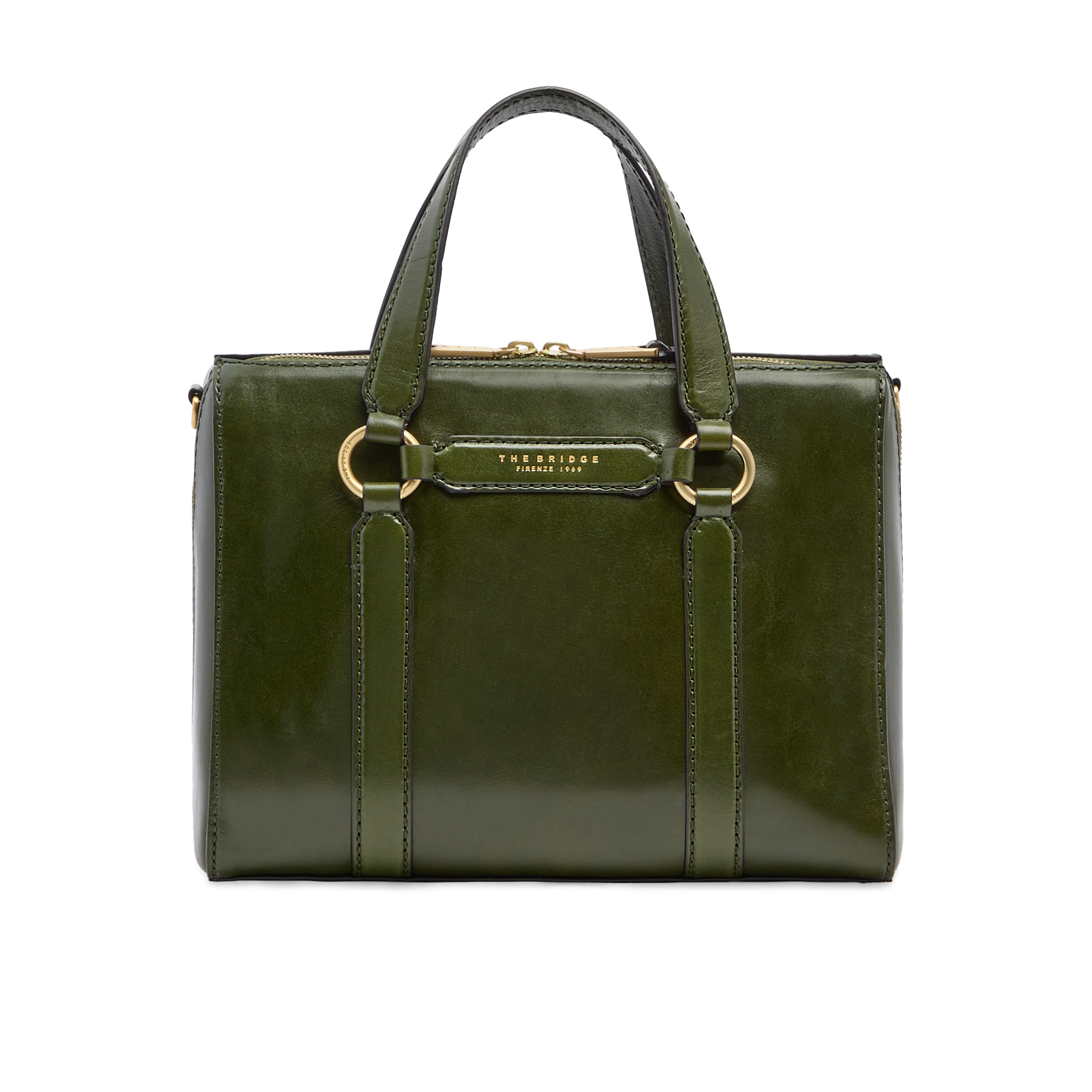 the-bridge-borsa-laura-grande-a-mano-in-pelle-maggiorana-oro image 1